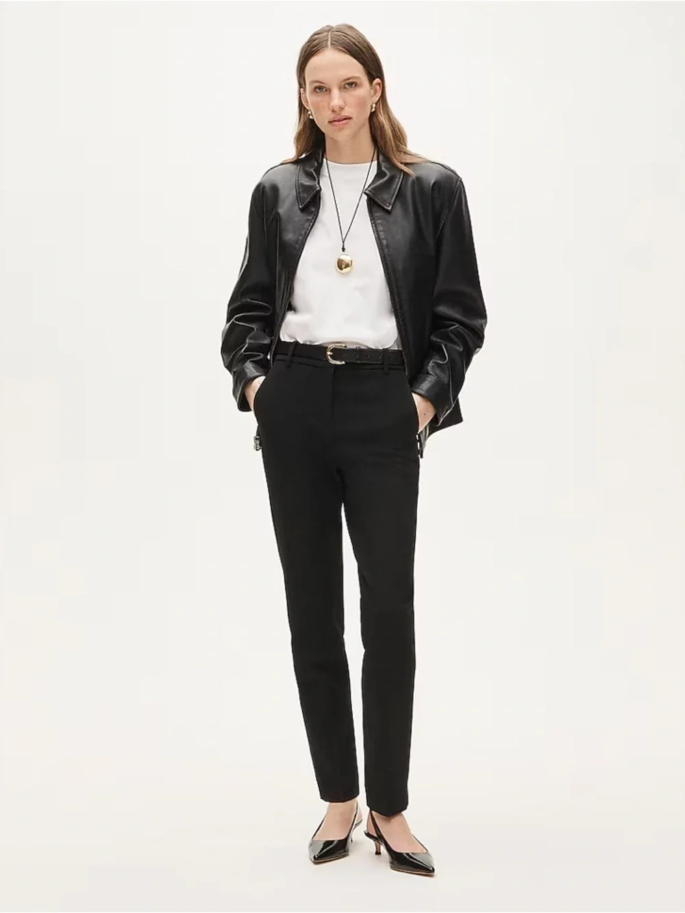 J.Crew New Cameron Pant in Four-Season Stretch in Black Size 10